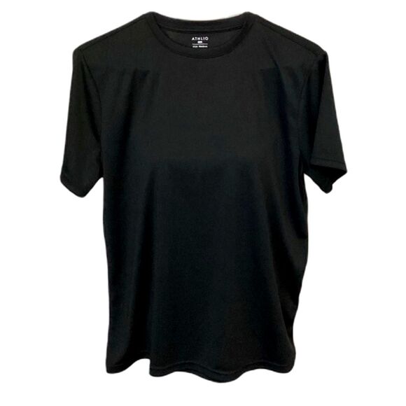 Athlio T-Shirt Men’s Size Medium Color Black 100% Polyester - Picture 1 of 8